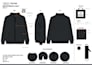 do outerwear hoodie jacket fashion design and  tech packs